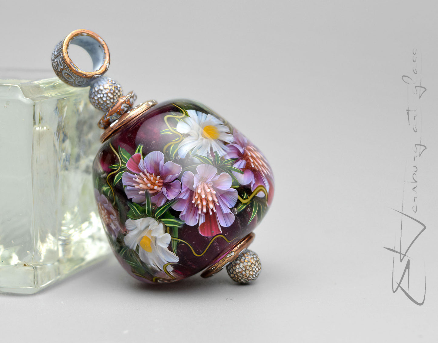 Pendant. Little Miracle. Lampwork glass pendant.