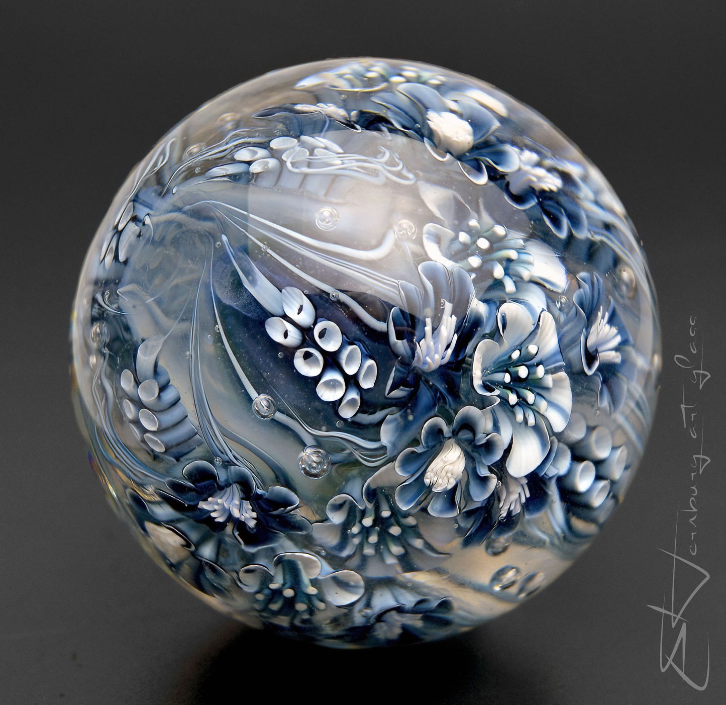Marble. Glass. Collectible ball. Diameter 48 mm - 1.89 inch