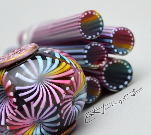 Murini. Sticks 5 cm long. Materials for lampwork. Glass COE104