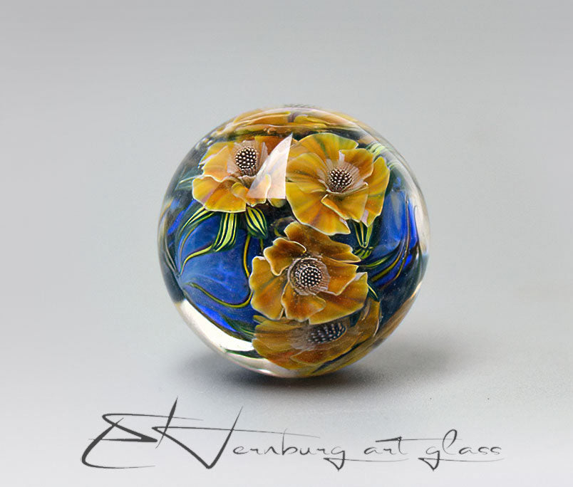 Murini flowers. Sticks 5 cm long. Materials for lampwork. Glass COE104