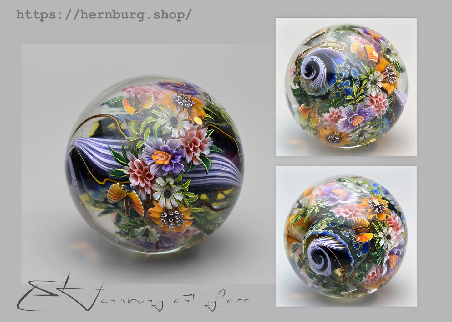 Marble. Glass. Collectible ball. Diameter 49 mm - 1.93 inch