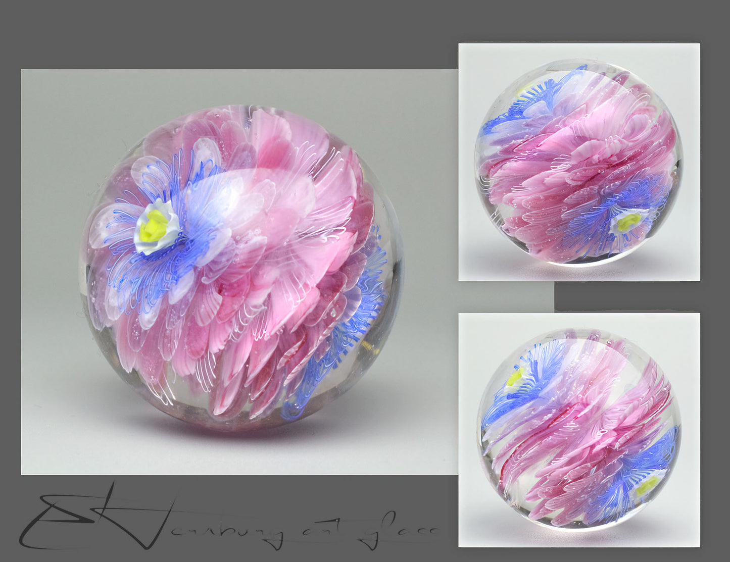 Marble. Collectible ball. Diameter 44 mm - 1.73 inch