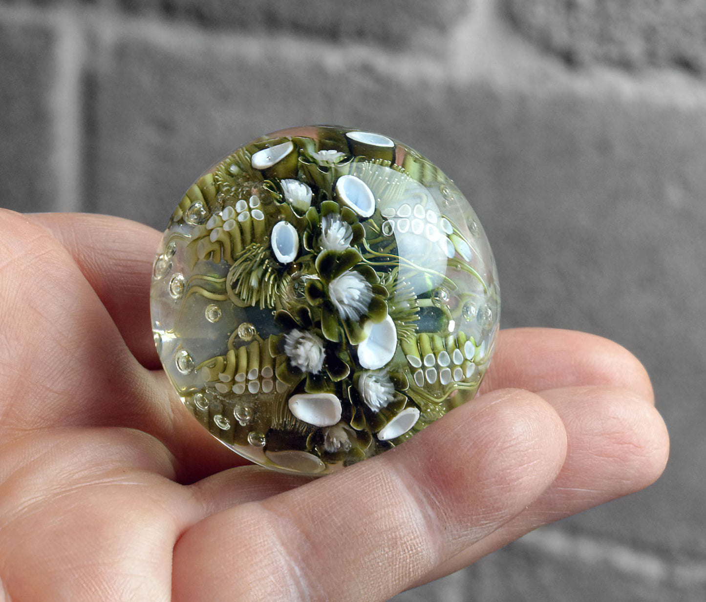 Marble. Collectible ball. Diameter 55 mm - 2.16 inch