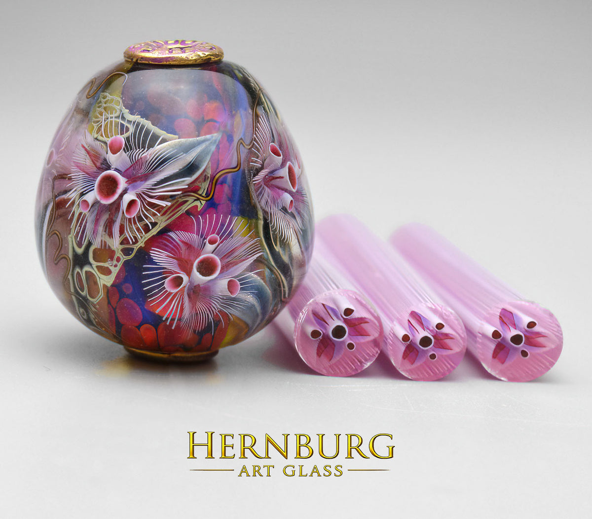 Murini flowers. TREMBITAS . Sticks 5 cm long. Materials for lampwork. Glass COE104