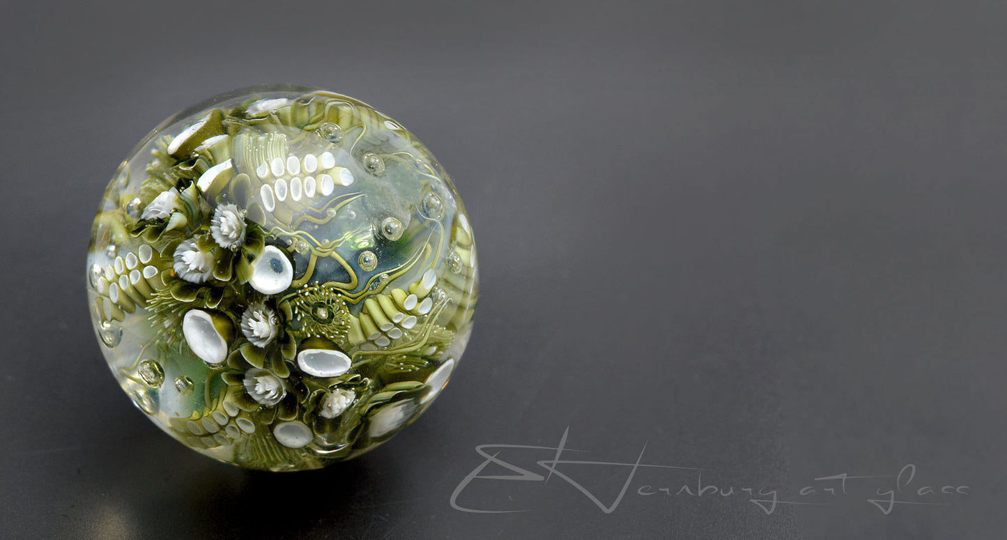 Marble. Collectible ball. Diameter 55 mm - 2.16 inch