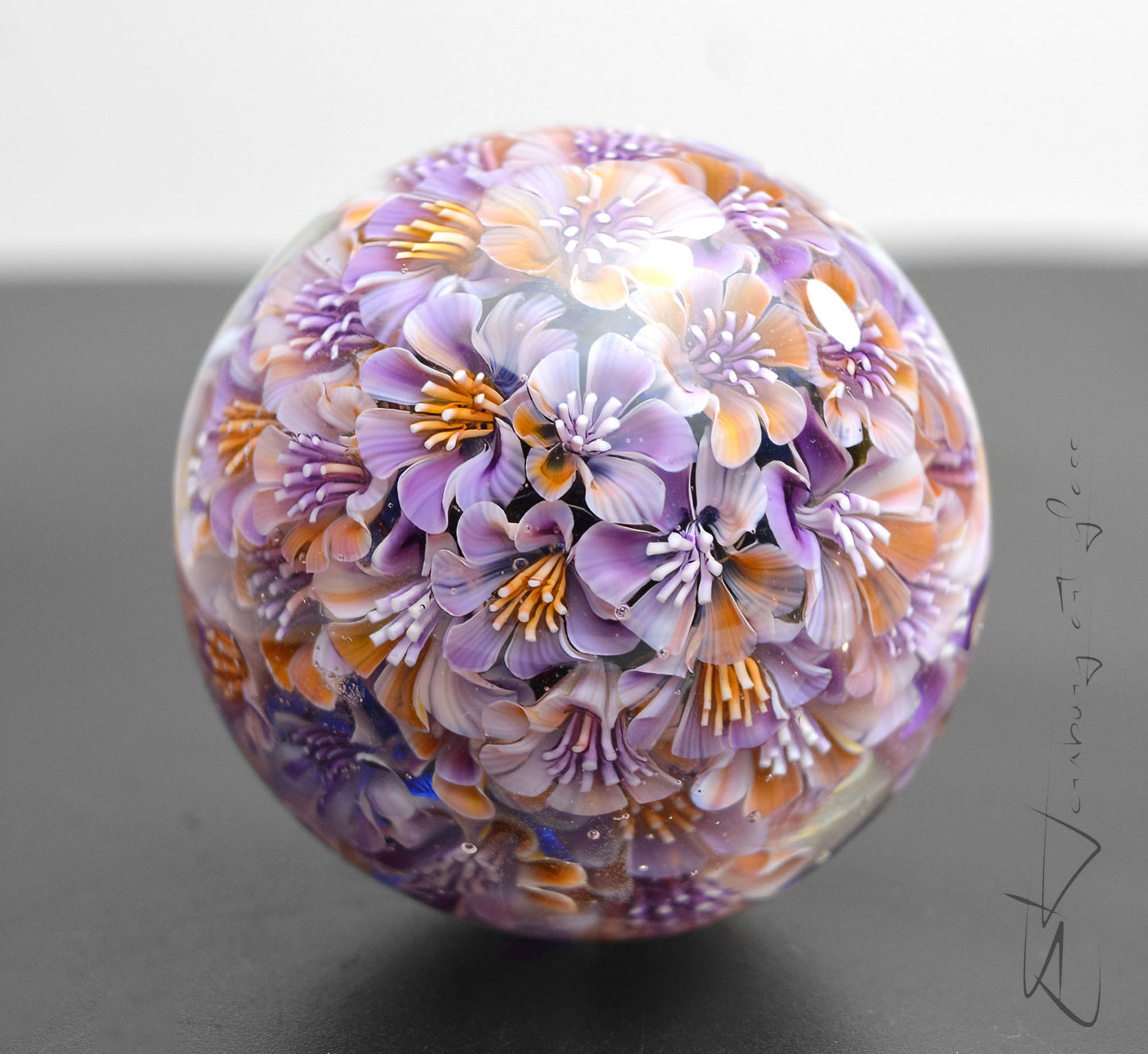 Marble. Collectible ball. Diameter 44 mm - 1.73 inch