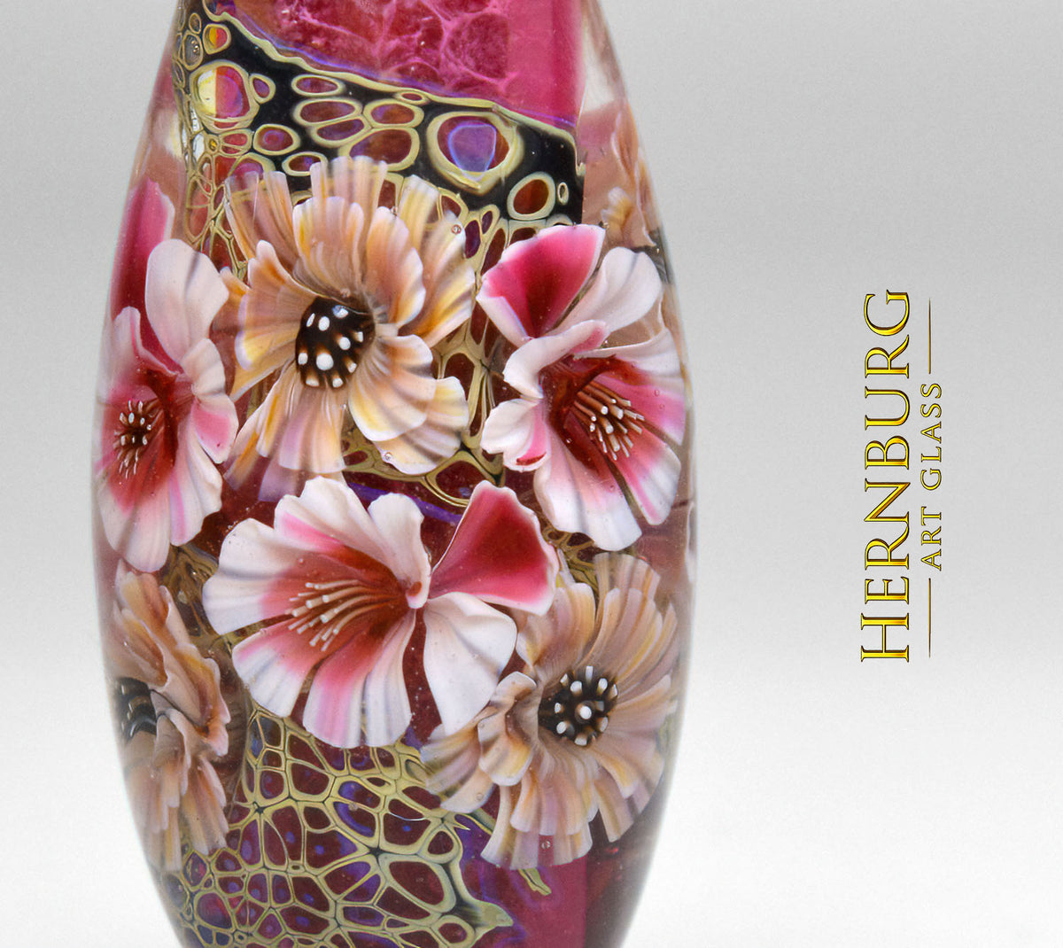 Pendant. Lampwork glass pendant. “SNARE”