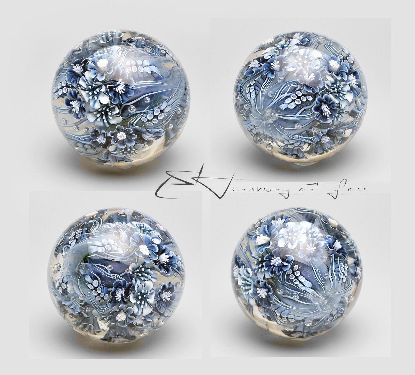 Marble. Glass. Collectible ball. Diameter 48 mm - 1.89 inch