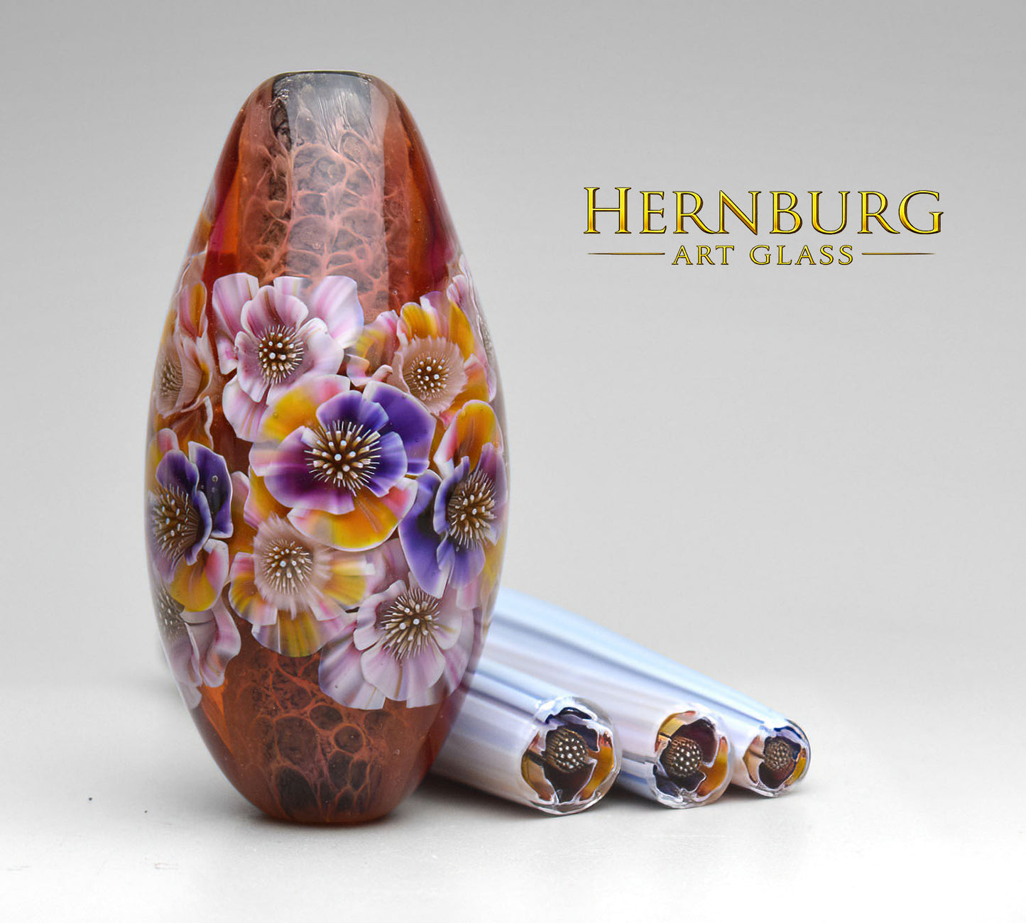 Pendant. Lampwork glass pendant. “Living Lace: PATHWORK”