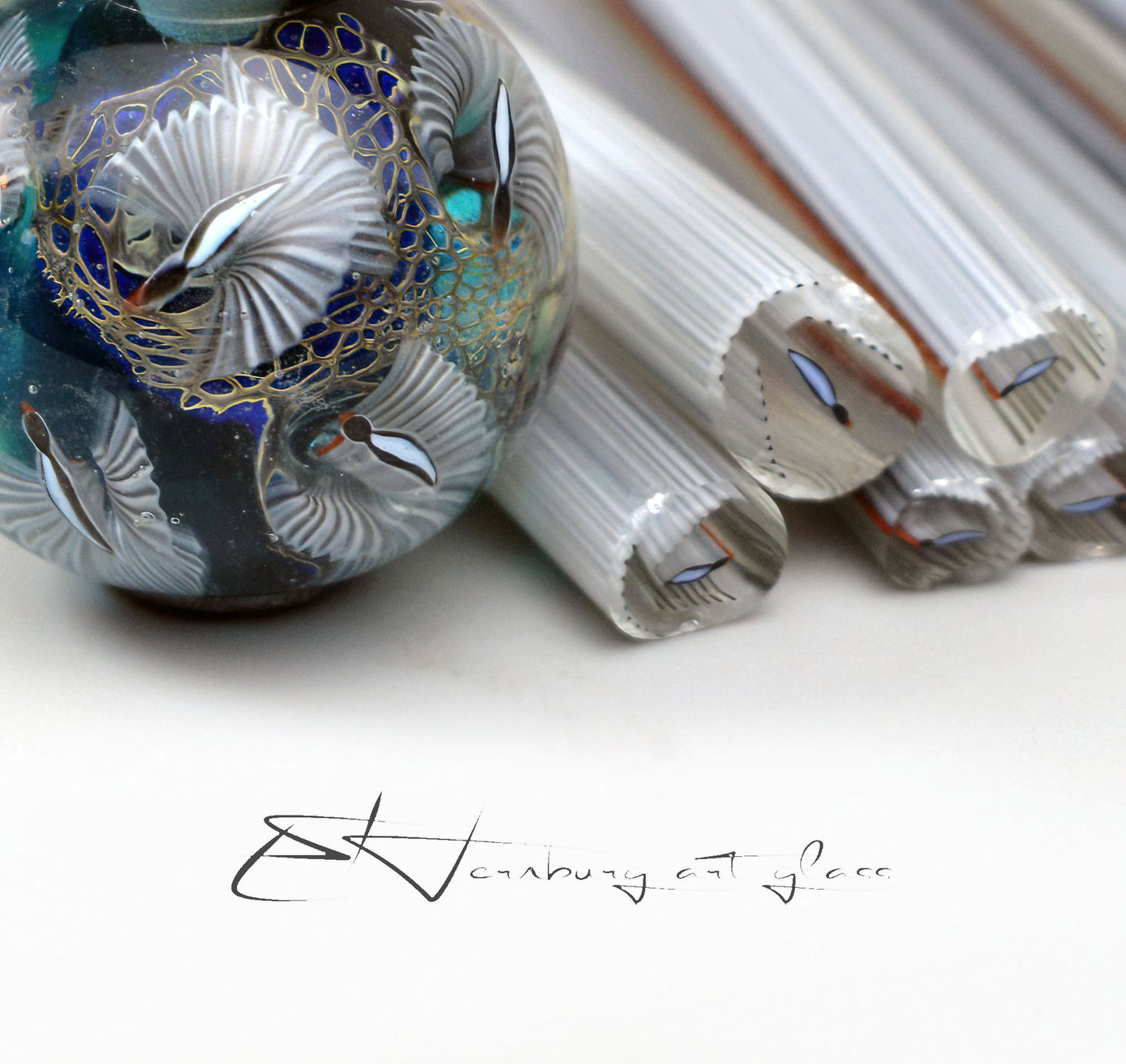 Murini birds. Sticks 5 cm long. Materials for lampwork. Glass COE104