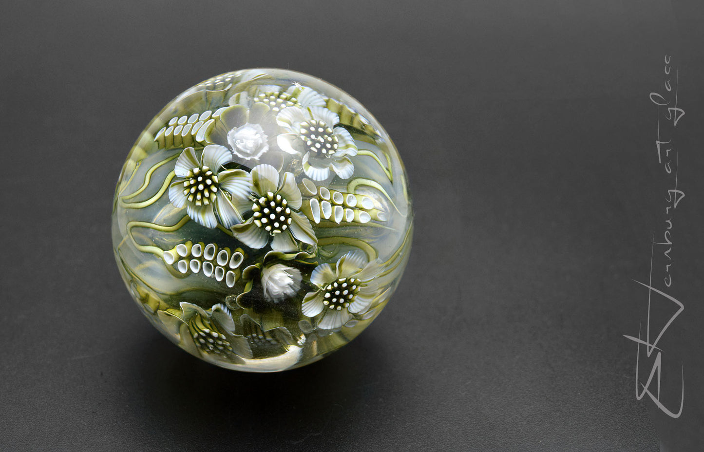 Marble. Collectible ball. Diameter 44 mm - 1.73 inch