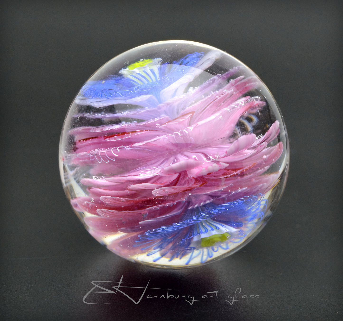 Marble. Collectible ball. Diameter 44 mm - 1.73 inch