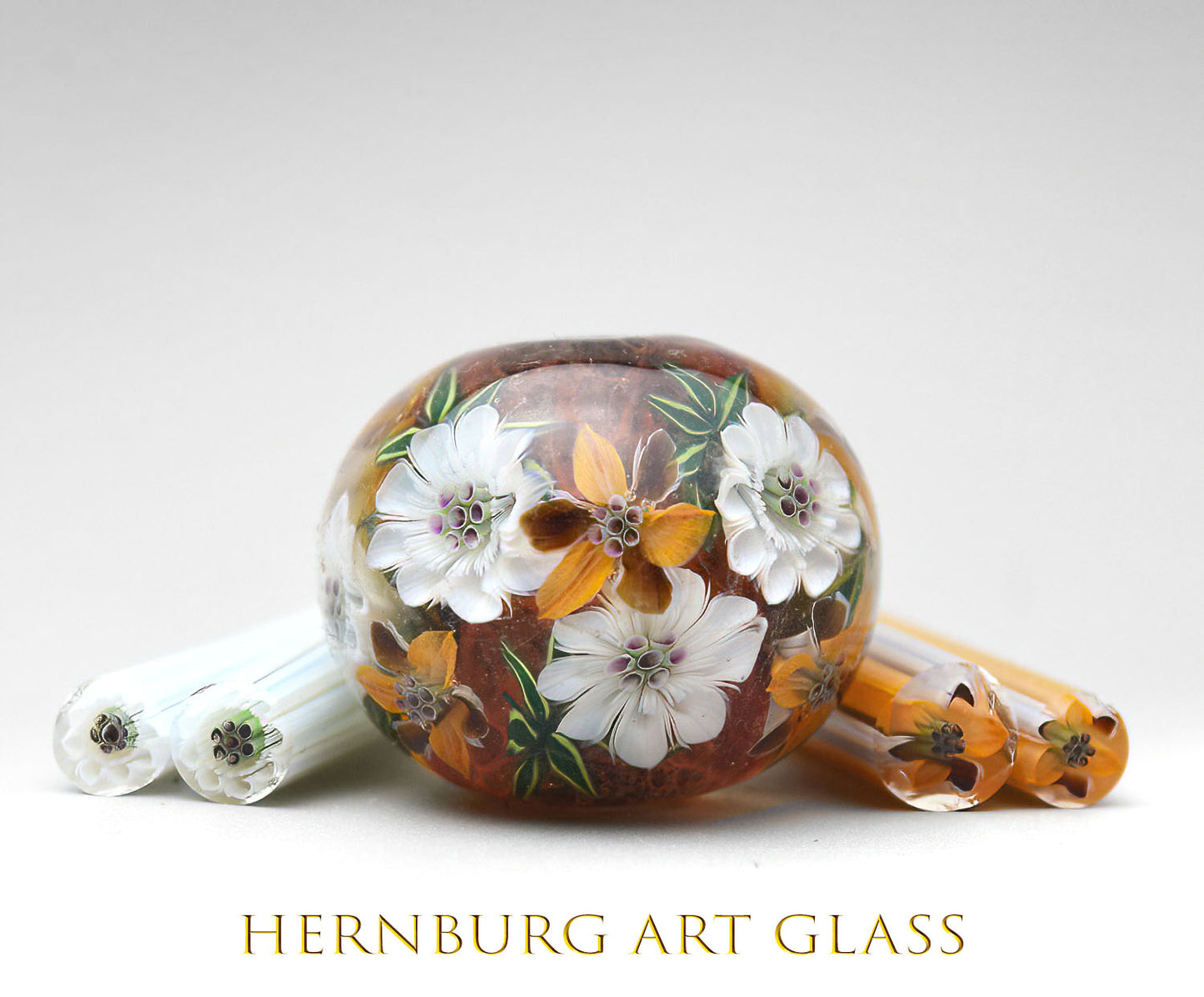 Murini flowers. PORCELIA. Sticks 5 cm long. Materials for lampwork. Glass COE104