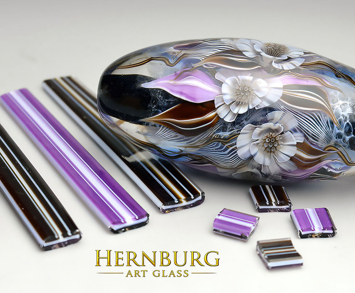 Opal Queen Murrini & Double-Sided Petal Ribbons