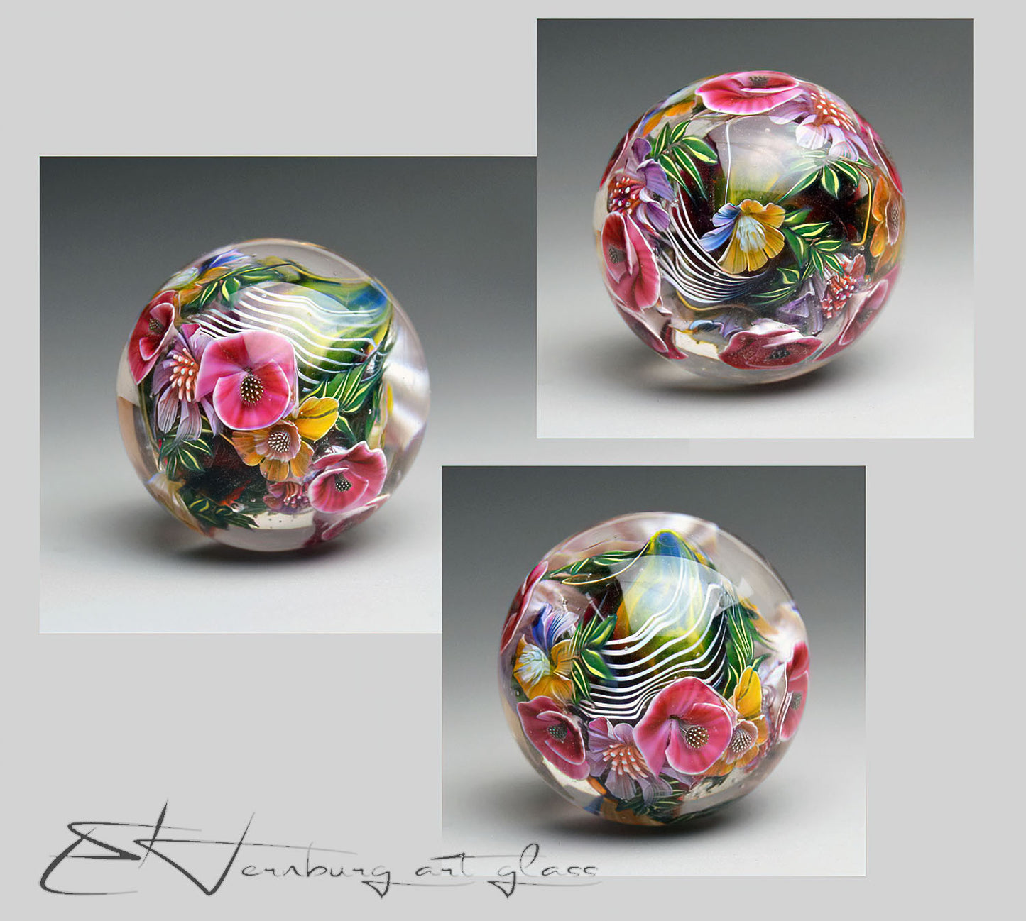 Marble. Collectible Sphere “Point”. Glass. . Diameter — 40 mm (1.57”)