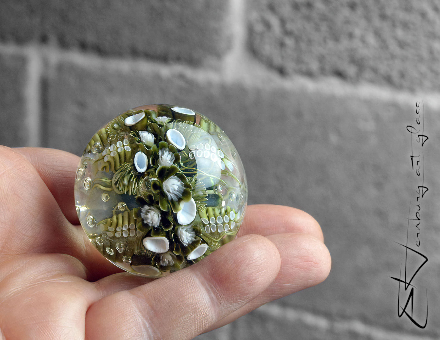 Marble. Collectible ball. Diameter 55 mm - 2.16 inch