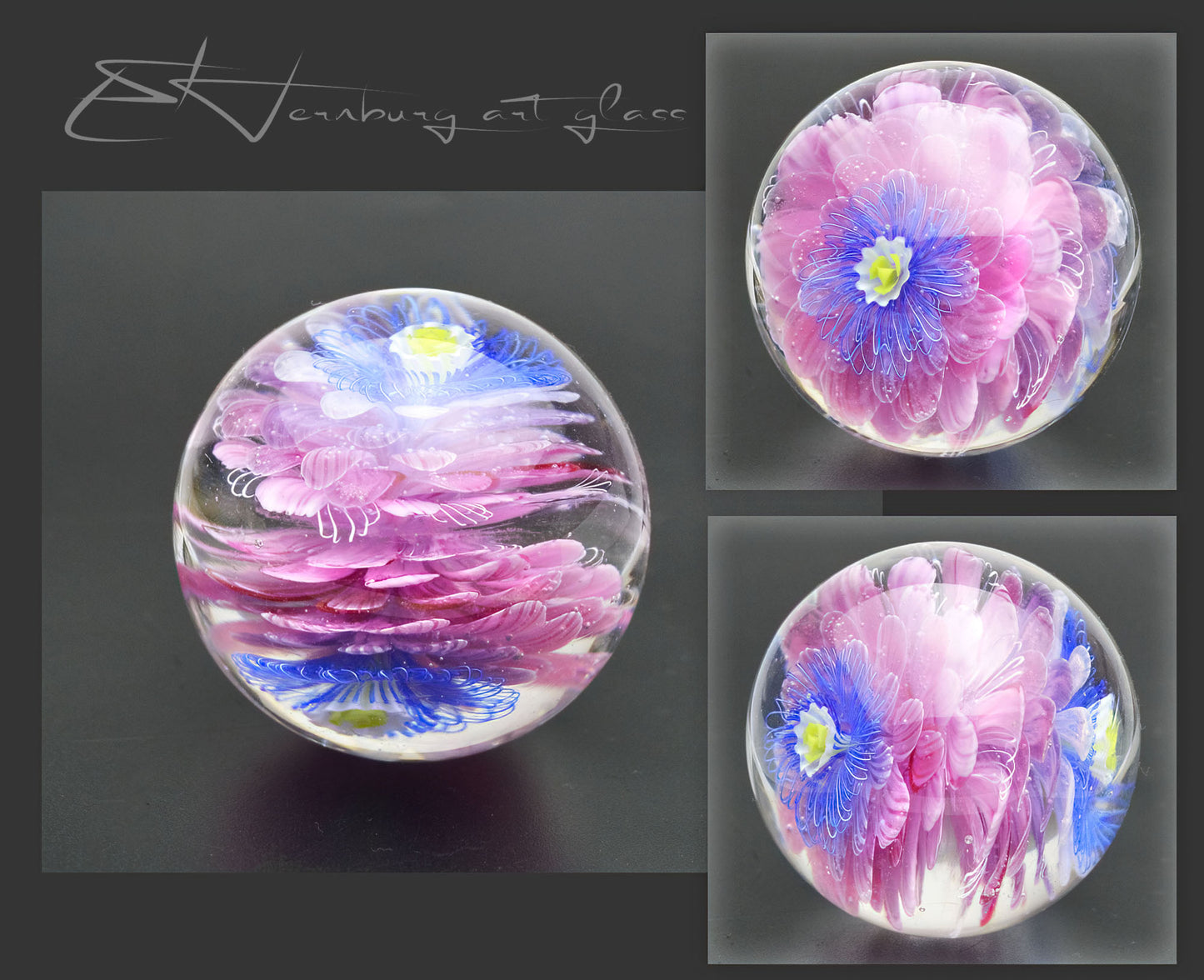Marble. Collectible ball. Diameter 44 mm - 1.73 inch