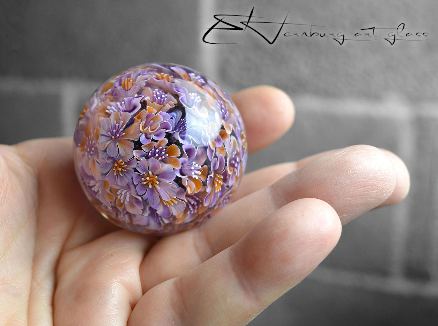 Marble. Collectible ball. Diameter 44 mm - 1.73 inch