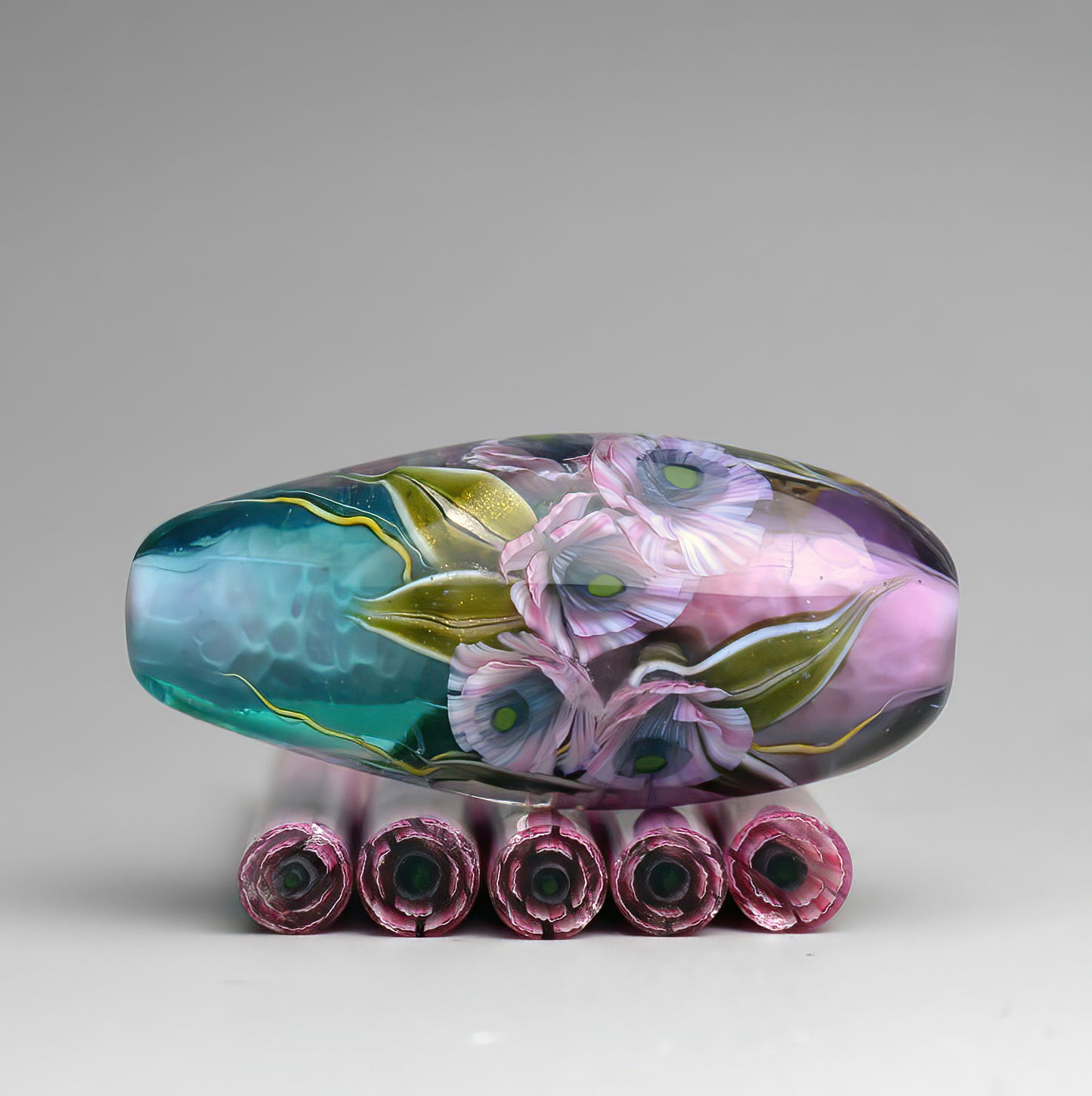 Murini flowers. ANEMORA. Sticks 5 cm long. Materials for lampwork. Glass COE104