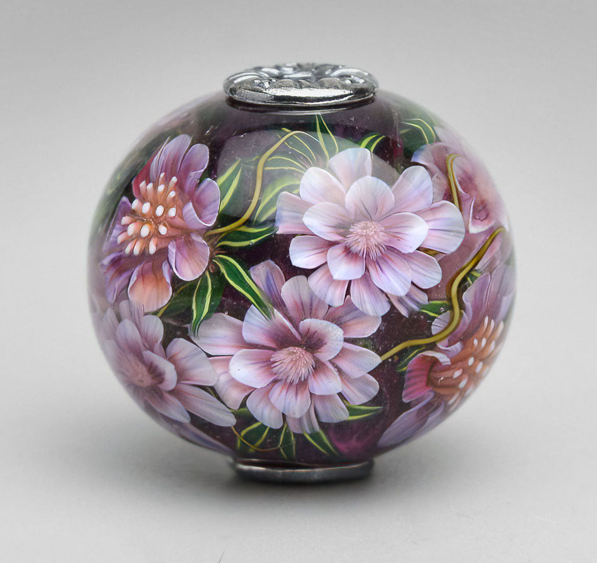 Bead "Bloomspell Noir" Collectible bead. Art Glass. Lampwork