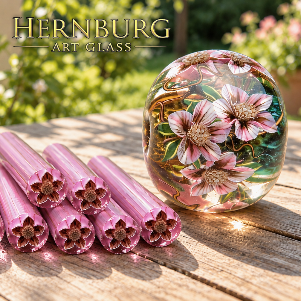 Star Flower — Making a Complex Murrini from Start to Finish.  Digital product