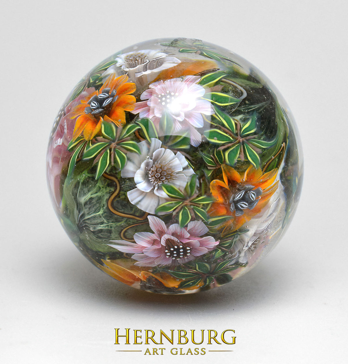 Marble. Collectible Sphere “HEIRLOOM”. Glass. Diameter — 40 mm (1.57 in)