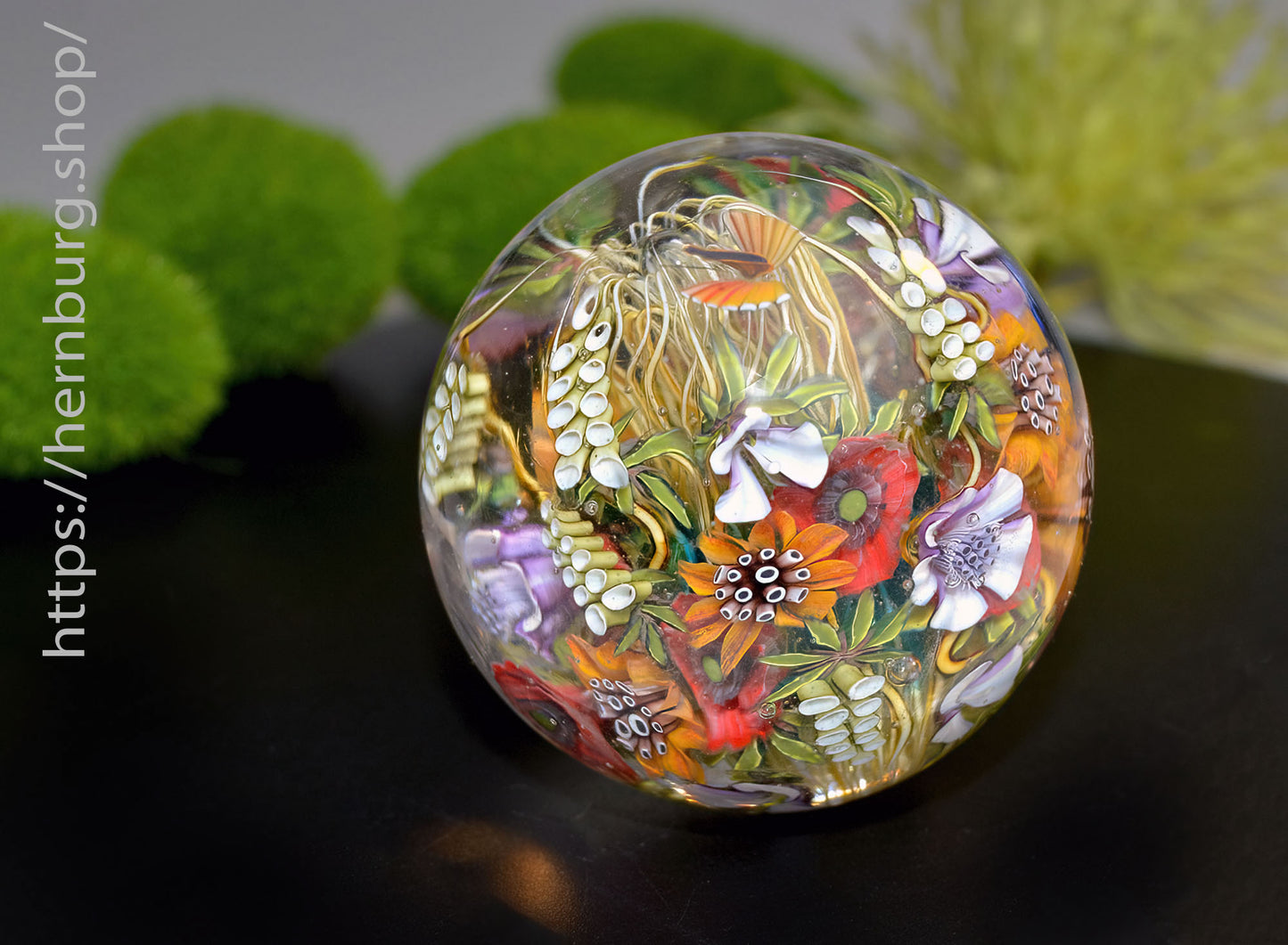 Marble. Glass. Collectible ball. Diameter 49 mm - 1.93 inch