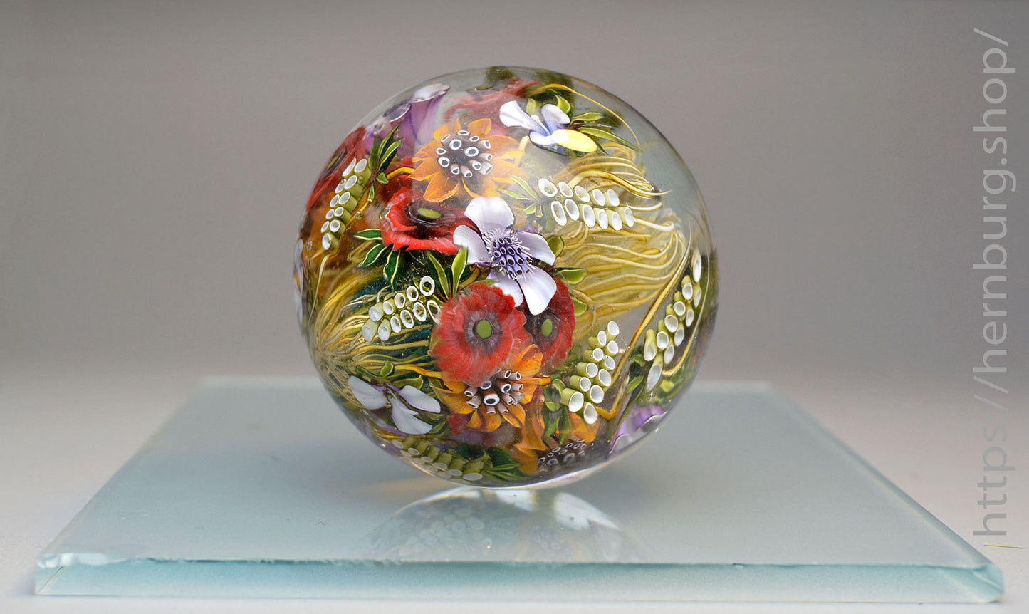 Marble. Glass. Collectible ball. Diameter 49 mm - 1.93 inch