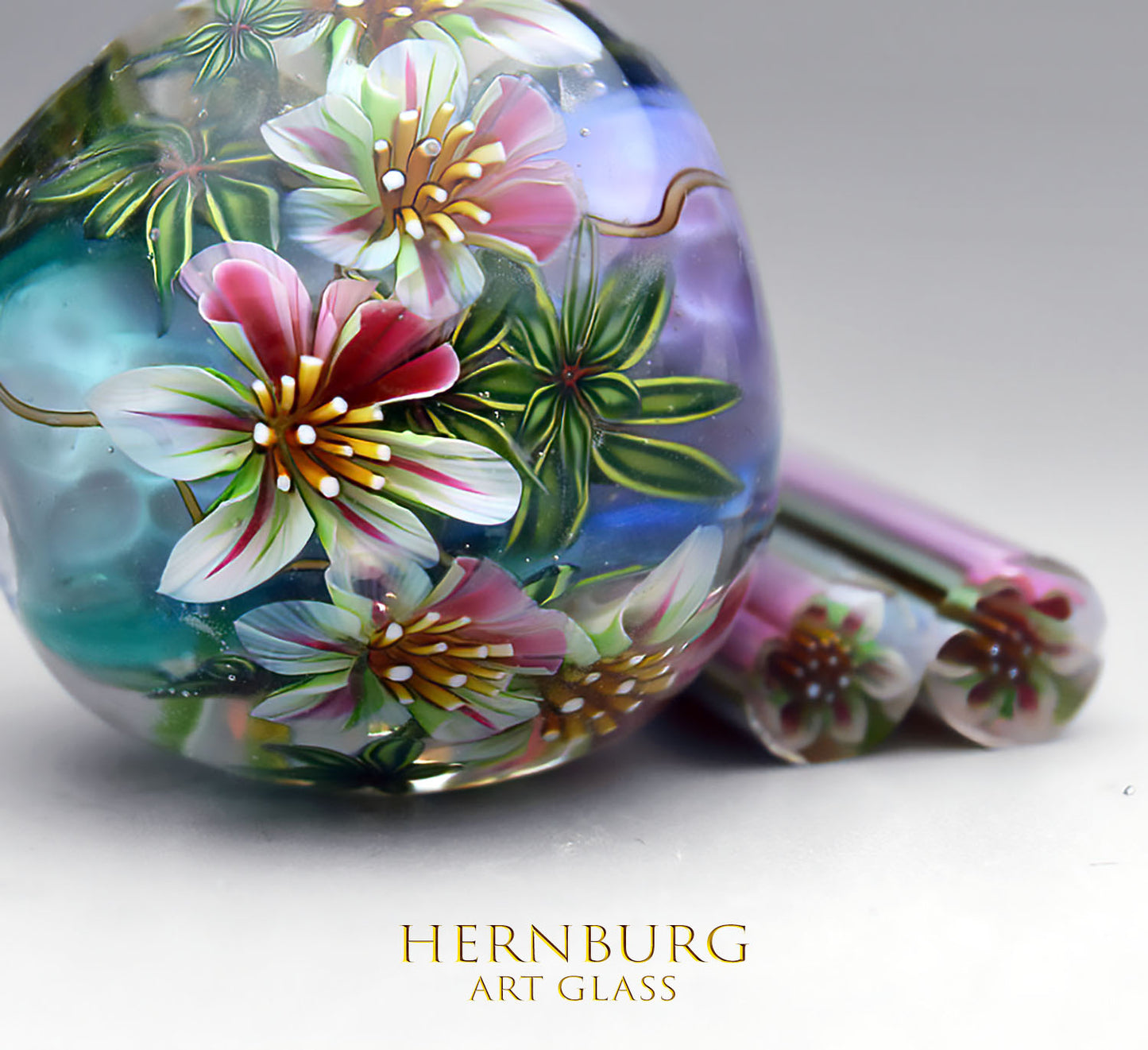 Murini flowers. FLEUR. Sticks 5 cm long. Materials for lampwork. Glass COE104