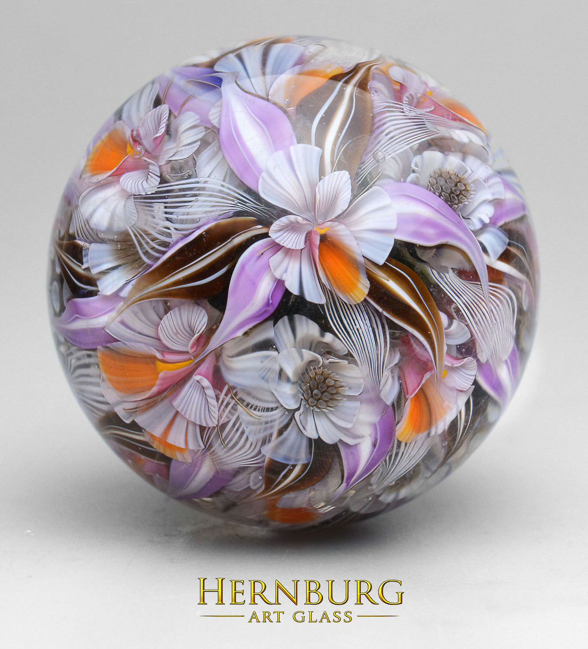 Marble. Collectible Sphere “Primus”. Glass. . Diameter — 47 mm (1.85”)