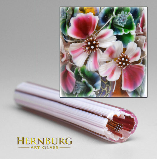 Murini flowers. KISSMARK  2 . Sticks 5 cm long. Materials for lampwork. Glass COE104