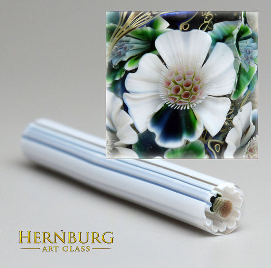 Murini flowers. BLUE WINK . Sticks 5 cm long. Materials for lampwork. Glass COE104