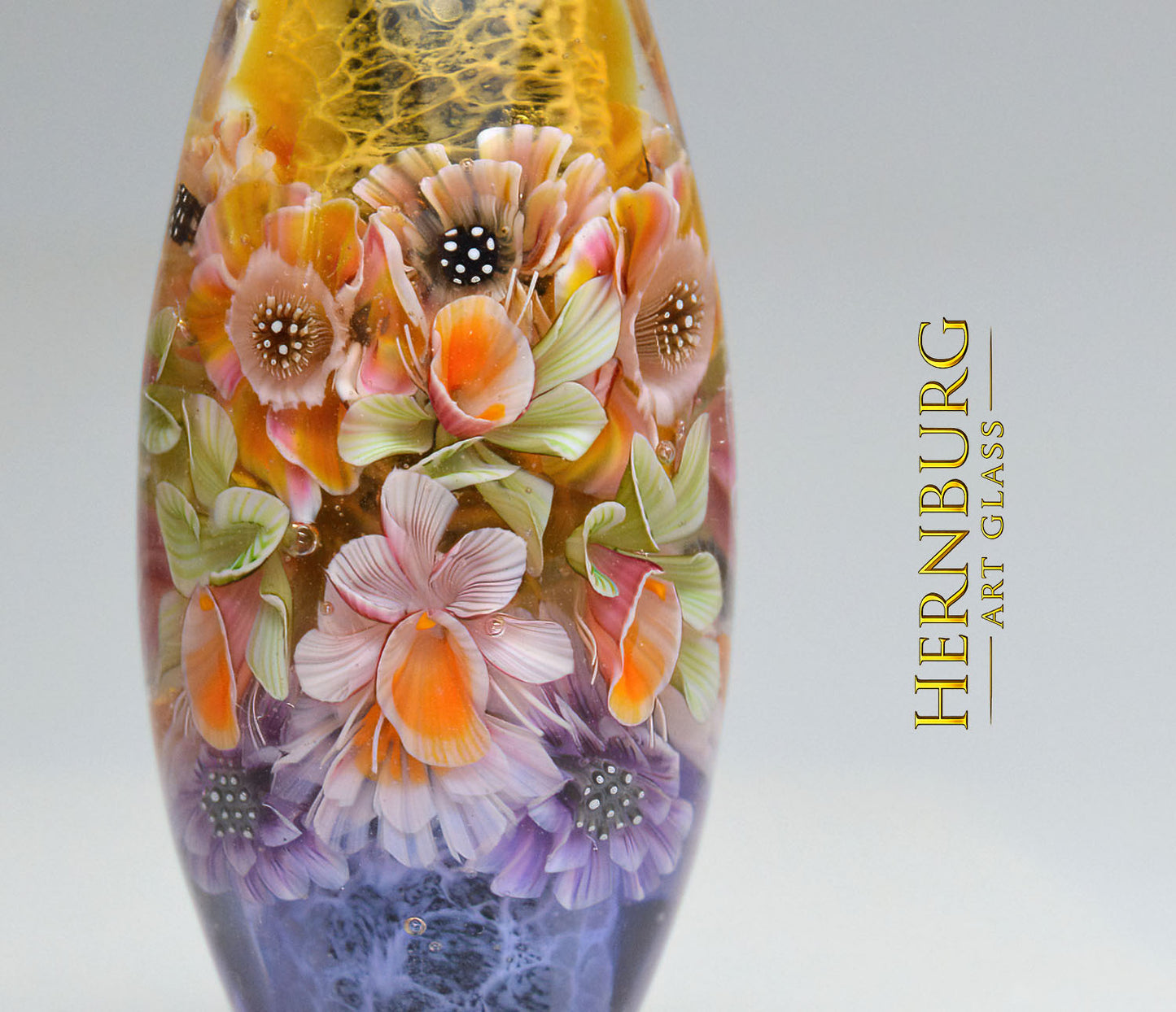 Pendant. Lampwork glass pendant. “Living Lace: FAIRY LOOM”