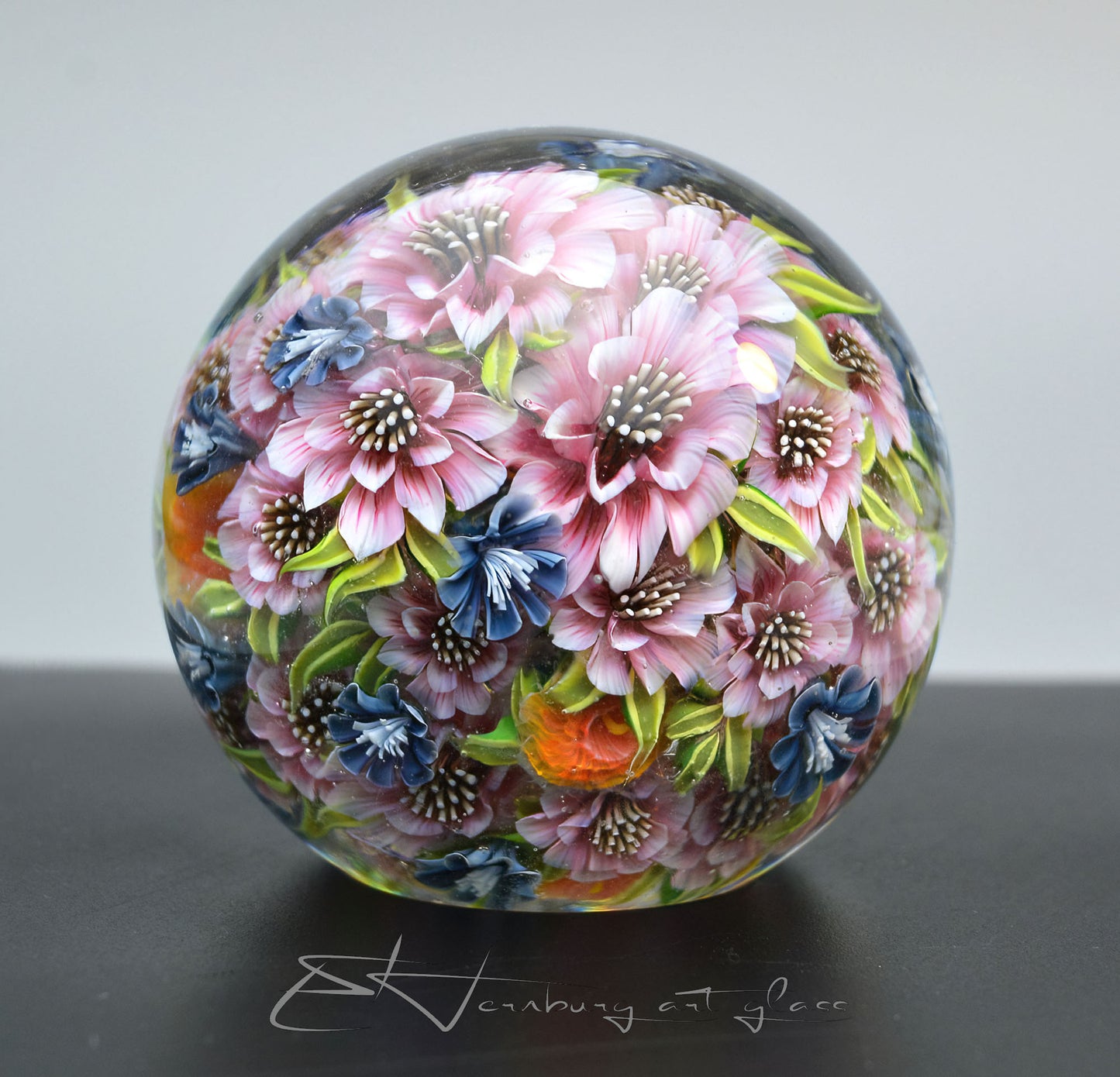 Paperweight. Glass. Diameter 2.48 inch