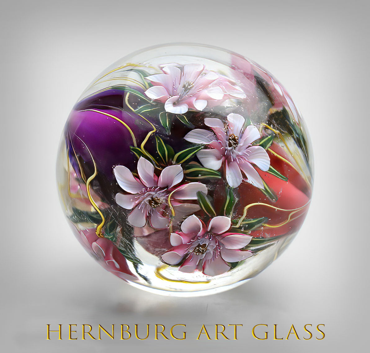 Marble. Collectible Sphere “Velior”. Glass. . Diameter — 40 mm (1.57”)