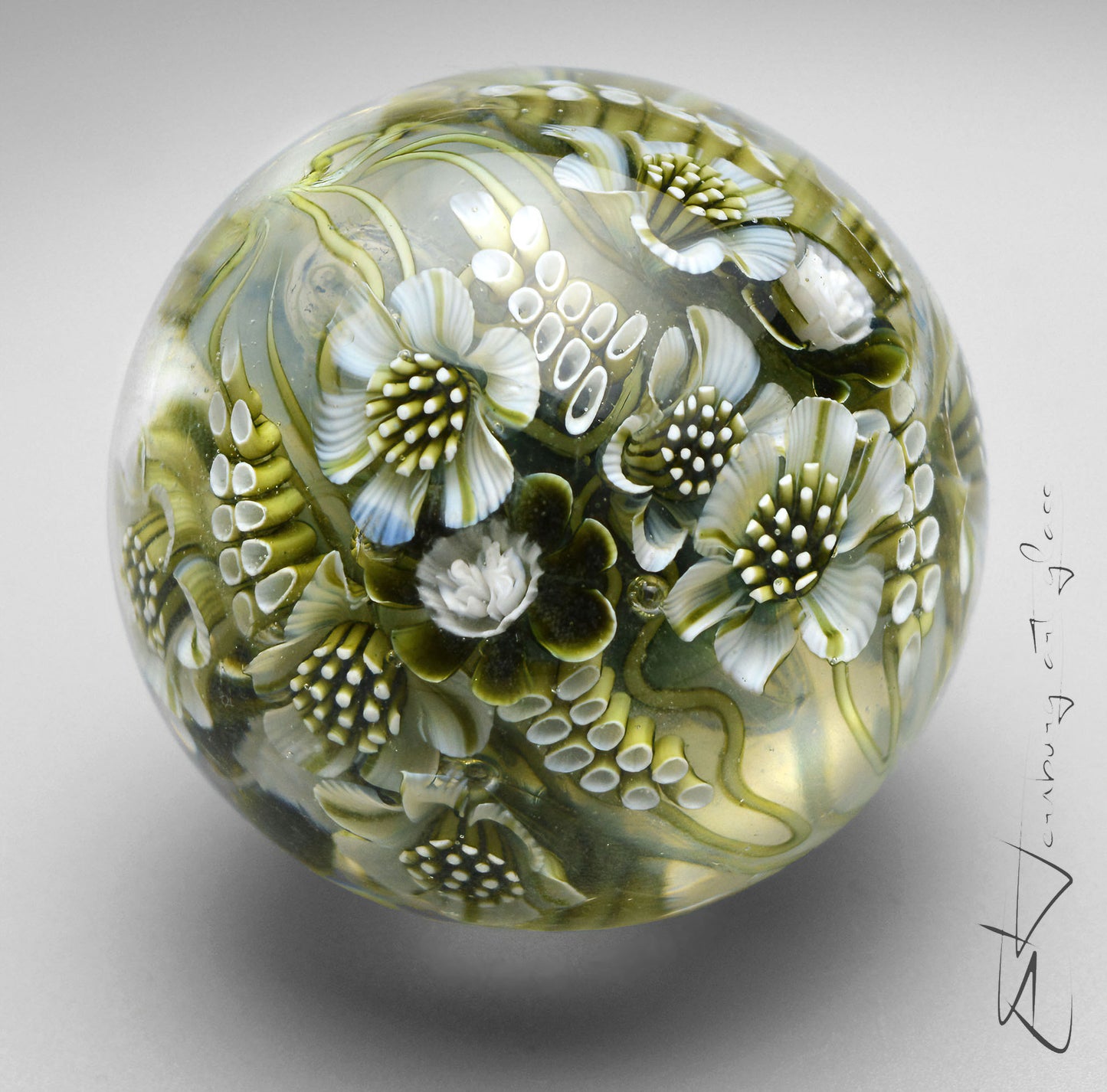 Marble. Collectible ball. Diameter 44 mm - 1.73 inch