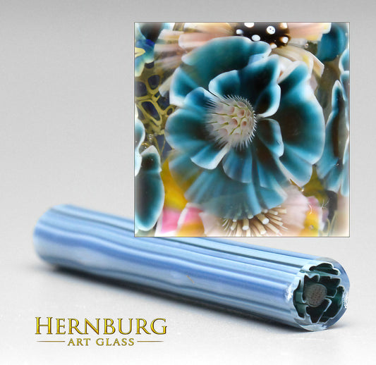 Murini flowers. MERMAID QUEEN . Sticks 5 cm long. Materials for lampwork. Glass COE104