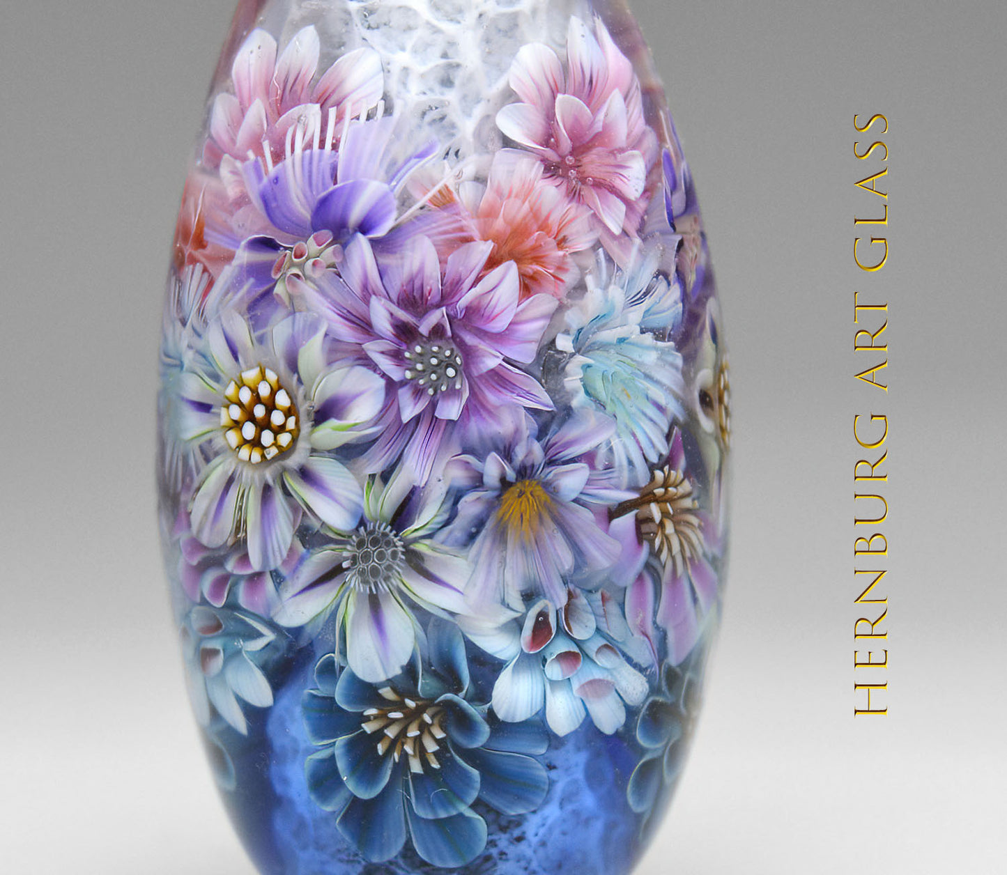 Pendant. Lampwork glass pendant. “Living Lace: Provence”