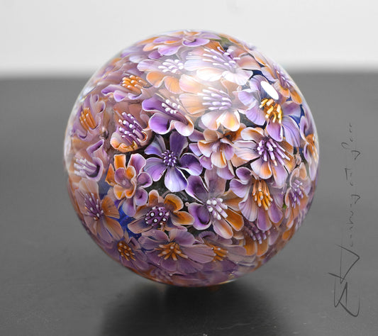 Marble. Collectible ball. Diameter 44 mm - 1.73 inch