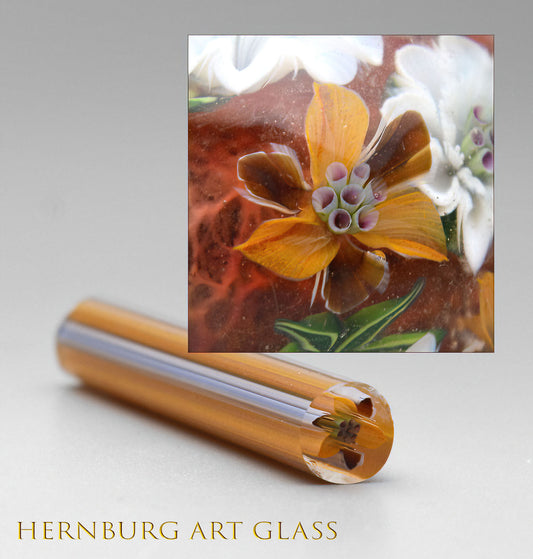 Murini flowers. ORHIA. Sticks 5 cm long. Materials for lampwork. Glass COE104