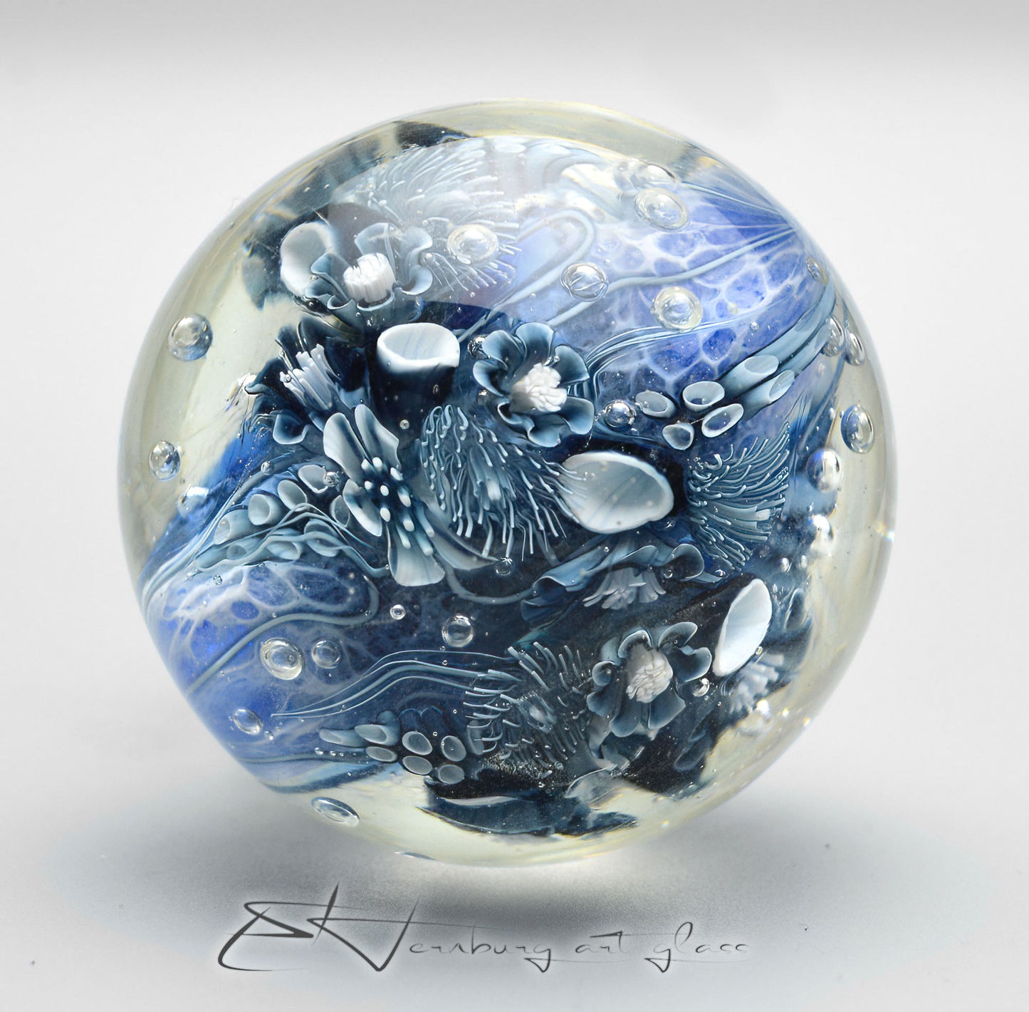 Marble. Collectible ball. Diameter 55 mm - 2.16 inch