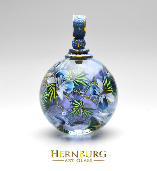 Orbella AETHER. Lampwork glass pendant.