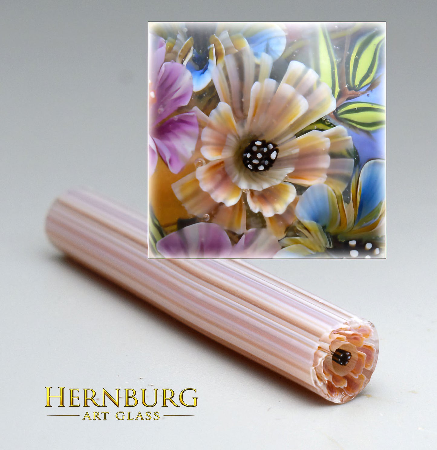 Murini flowers. HONEYBELL . Sticks 5 cm long. Materials for lampwork. Glass COE104