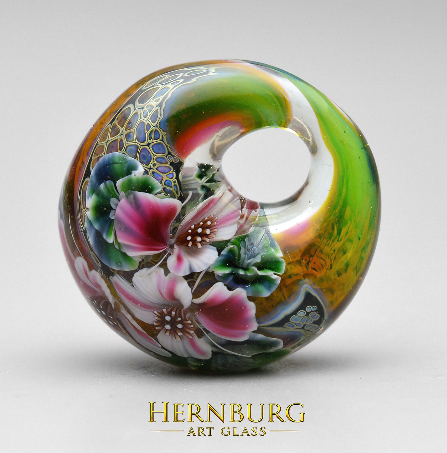 Pendant. Lampwork glass pendant. “MINX”