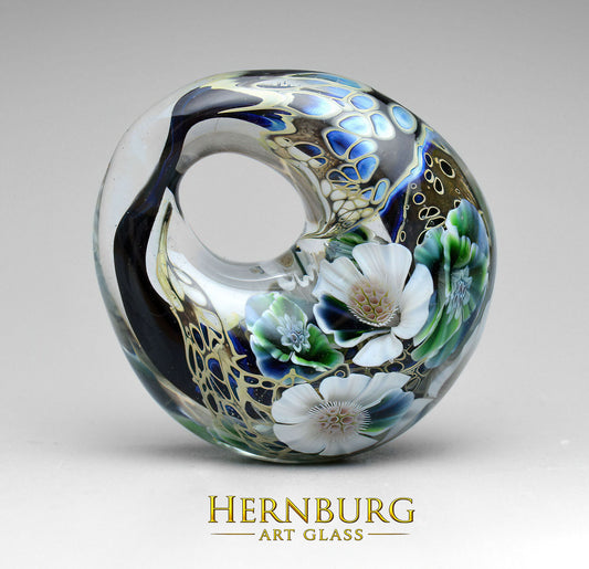 Pendant. Lampwork glass pendant. “MAVERICK”