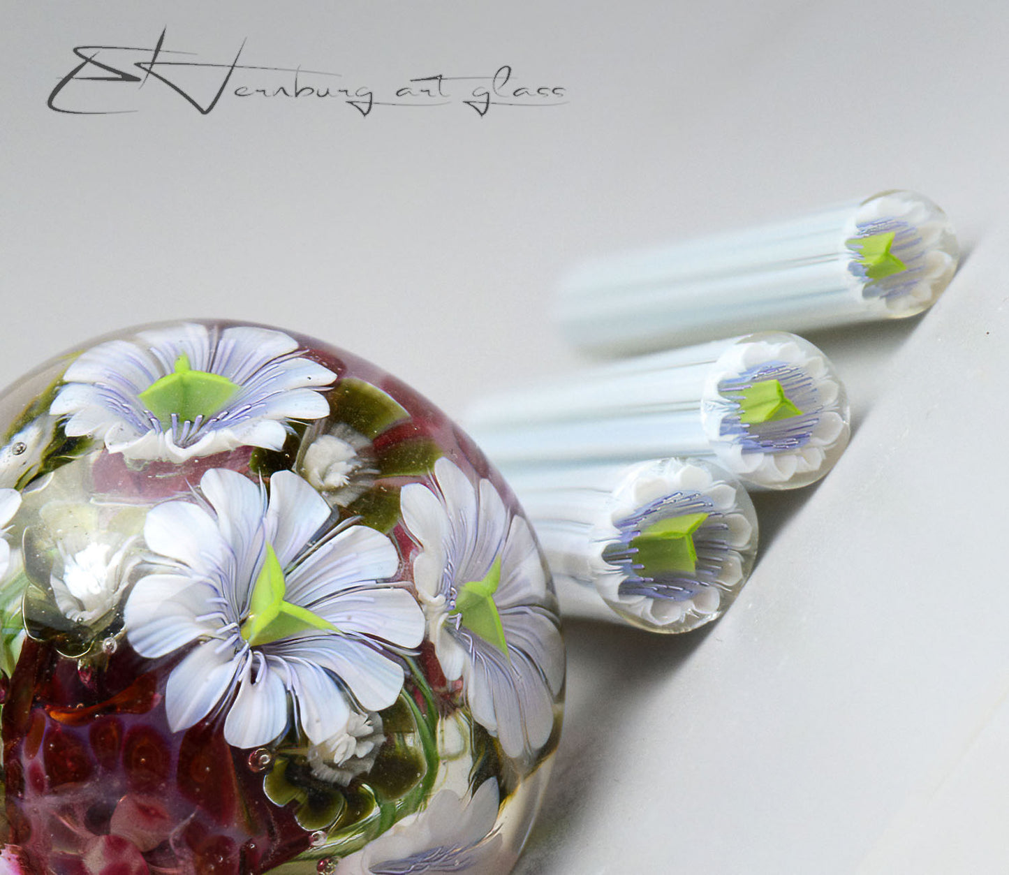 Murrini flowers. Materials for lampwork. Glass COE104. COSMELIA.
