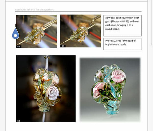 ROSEBUSH. Tutorial for lampworkers.