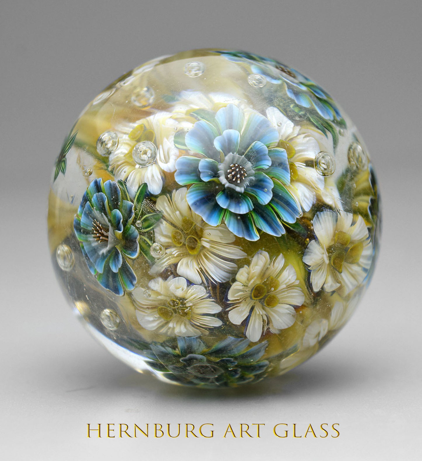 Marble. Collectible Sphere “Mermaid Dreams”. Glass. . Diameter — 45 mm (1.77”)