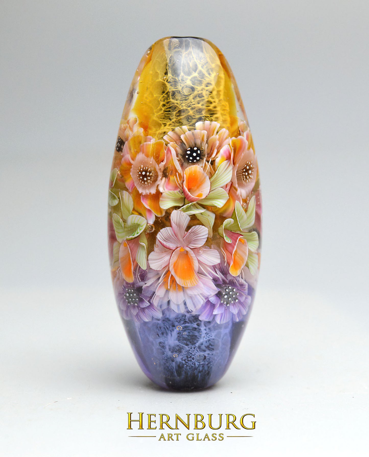 Pendant. Lampwork glass pendant. “Living Lace: FAIRY LOOM”