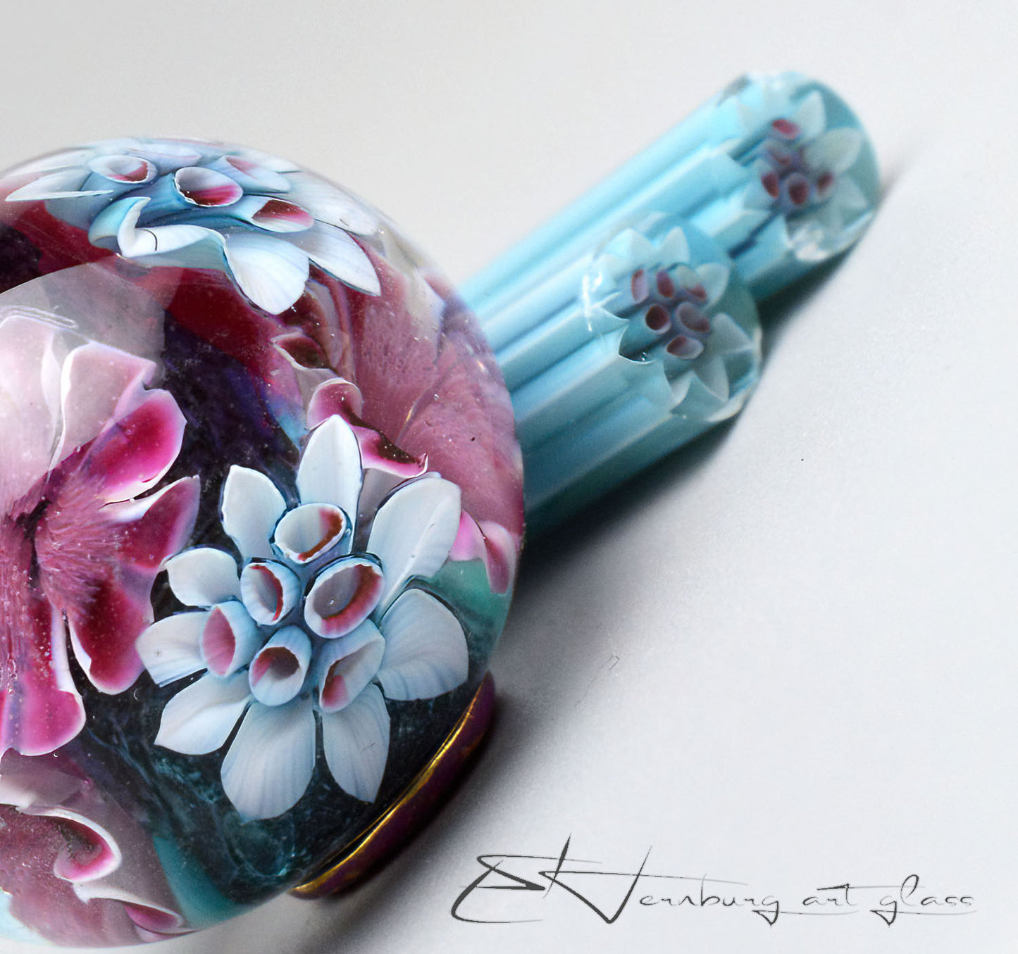 Murini flowers. PESTRIT. Sticks 5 cm long. Materials for lampwork. Glass COE104